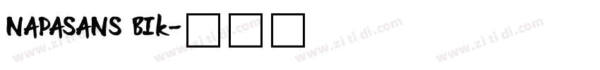 NAPASANS BIk字体转换